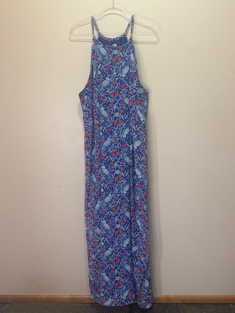 Old Navy Blue Bird Maxi Dress